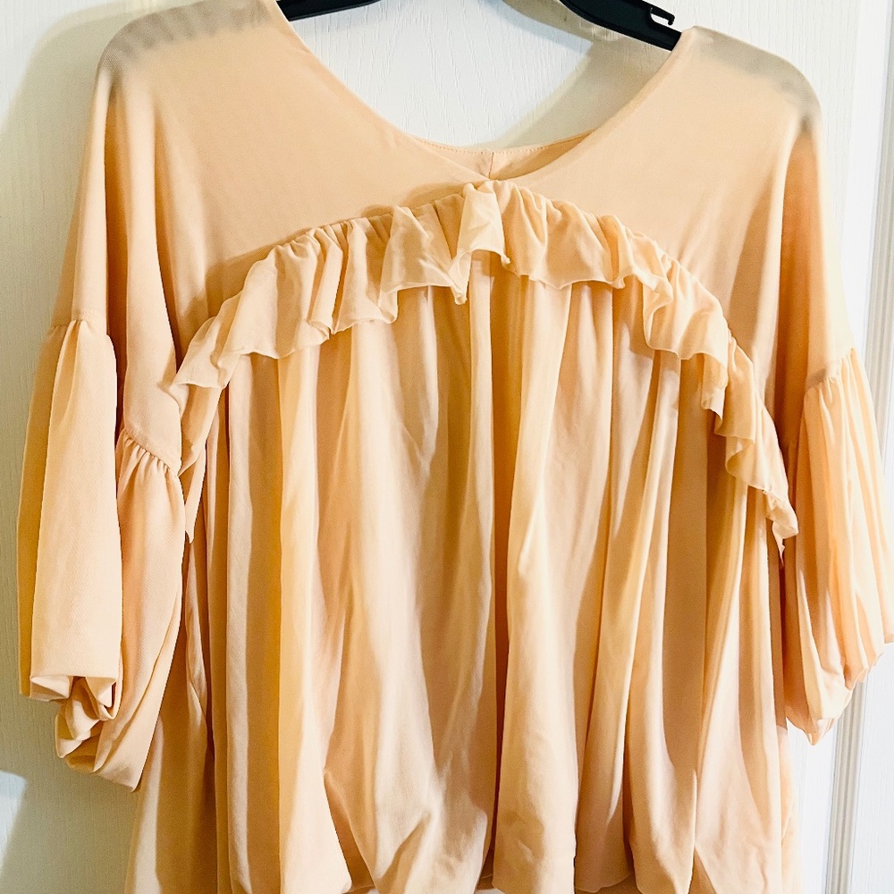 Peach nylon top